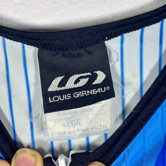 Louis Garneau Recovery & Ease Triathlon Suit Size Large Blue Yellow Athletics - Picture 9 of 16
